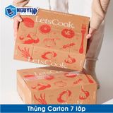  Thùng Giấy Carton 7 Lớp Sản Xuất Theo Yêu Cầu 