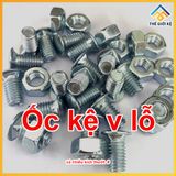  Ốc bắt kệ v lỗ, Combo Bulong ốc bắt kệ sắt V lỗ đa năng, pass góc, pát v loại 5c 10c 25c 50c 