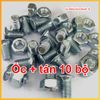 Ốc ráp kệ v lỗ Pát V lỗ bắt kệ v lỗ Combo ốc baske ráp kệ v lỗ đa năng 5 con 10 con 25 con 50 con