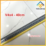  V44 ráp kệ v lỗ, v40x40 ráp kệ đa năng, v4x4 kệ sắt v lỗ dài 20cm 30cm 40cm 50cm 60cm Sơn tĩnh điện 3 lớp 