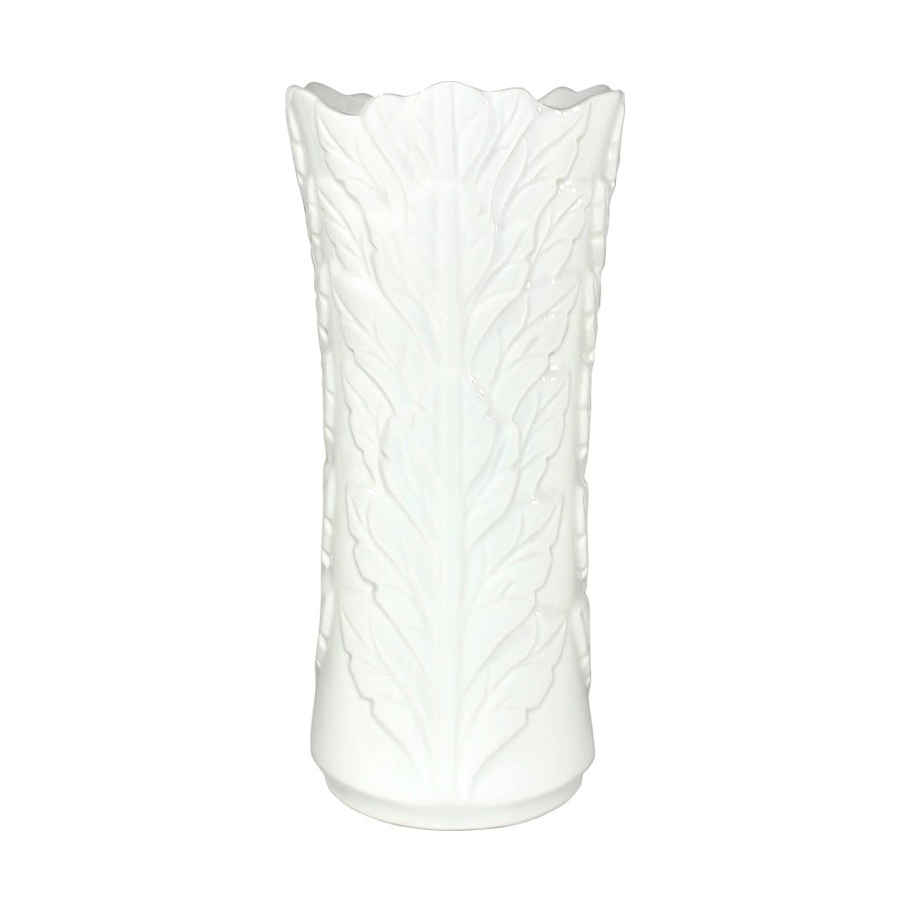  Vase_Bình hoa lá sa kê nổi 24cm 
