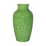  Vase_Bình hoa mẫu đơn 24cm xanh lá 