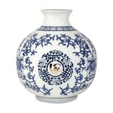  Vase 23cm - Bình hoa bầu 23cm "Phúc Lộc Thọ" 