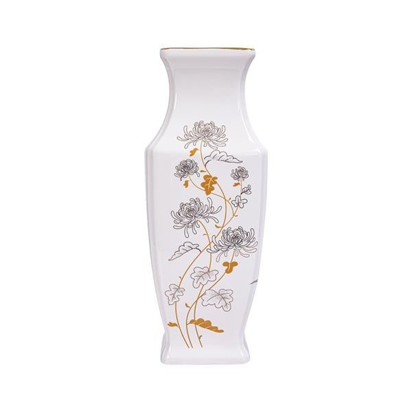 Vase 30cm - Bình tứ quý 30cm bắt chỉ vàng 