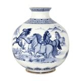  Vase 23cm - Bình hoa bầu 23cm "Mã Đáo Thành Công" 