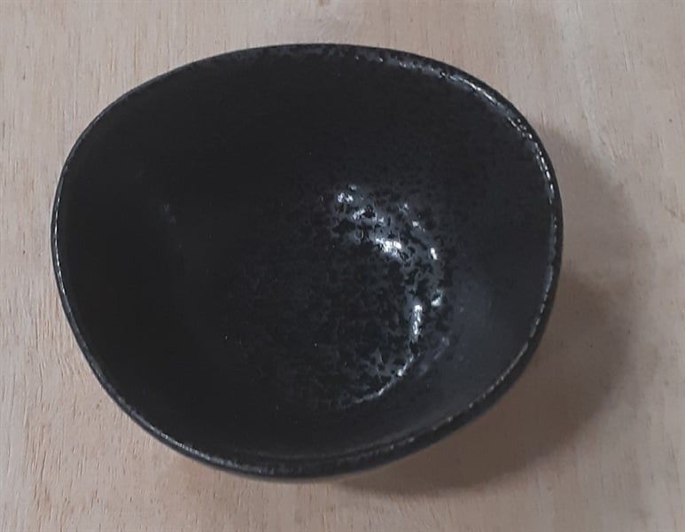  Noir - Rice Bowl 10 x 4.5cm - Chén cơm 10 x 4.5cm đen không vệt 
