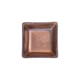  Ancient - Square Sauce Dish 7.2 x 3.2cm - Chén chấm vuông 7.2 x 3.2cm nâu đồng 