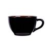  Kaffa - Cup 240ml - Tách bầu 240ml đen lòng nâu 