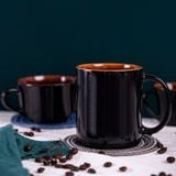  Kaffa_Mug_Ca đứng 350ml đen lòng nâu 
