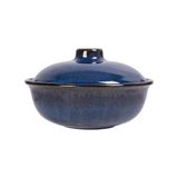  Saphir - Bowl w/ Lid 13cm - Thố súp có nắp 13cm xanh viền nâu 