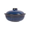 Saphir - Bowl w/ Lid 13cm - Thố súp có nắp 13cm xanh viền nâu
