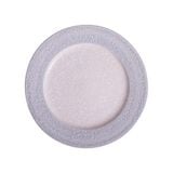  Corail - Round Plate 25cm - Dĩa tròn 25cm lộc phát vành san hô kem lòng trắng 