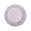 Corail - Round Plate 25cm - Dĩa tròn 25cm lộc phát vành san hô kem lòng trắng