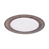  Ancient - Round Plate 31cm - Dĩa tròn 31cm vành nâu đồng lòng trắng 