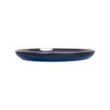  Saphir - Round Plate 22cm - Dĩa tròn vành 22cm xanh viền nâu 