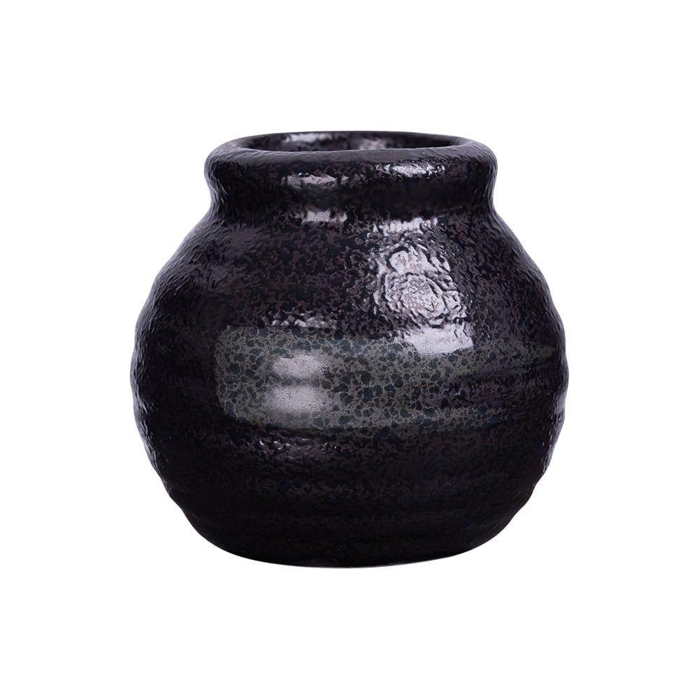  Noir - Toothpick Holder 5.5 x 5.4cm - Hũ tăm 5.5 x 5.4cm đen có vệt 
