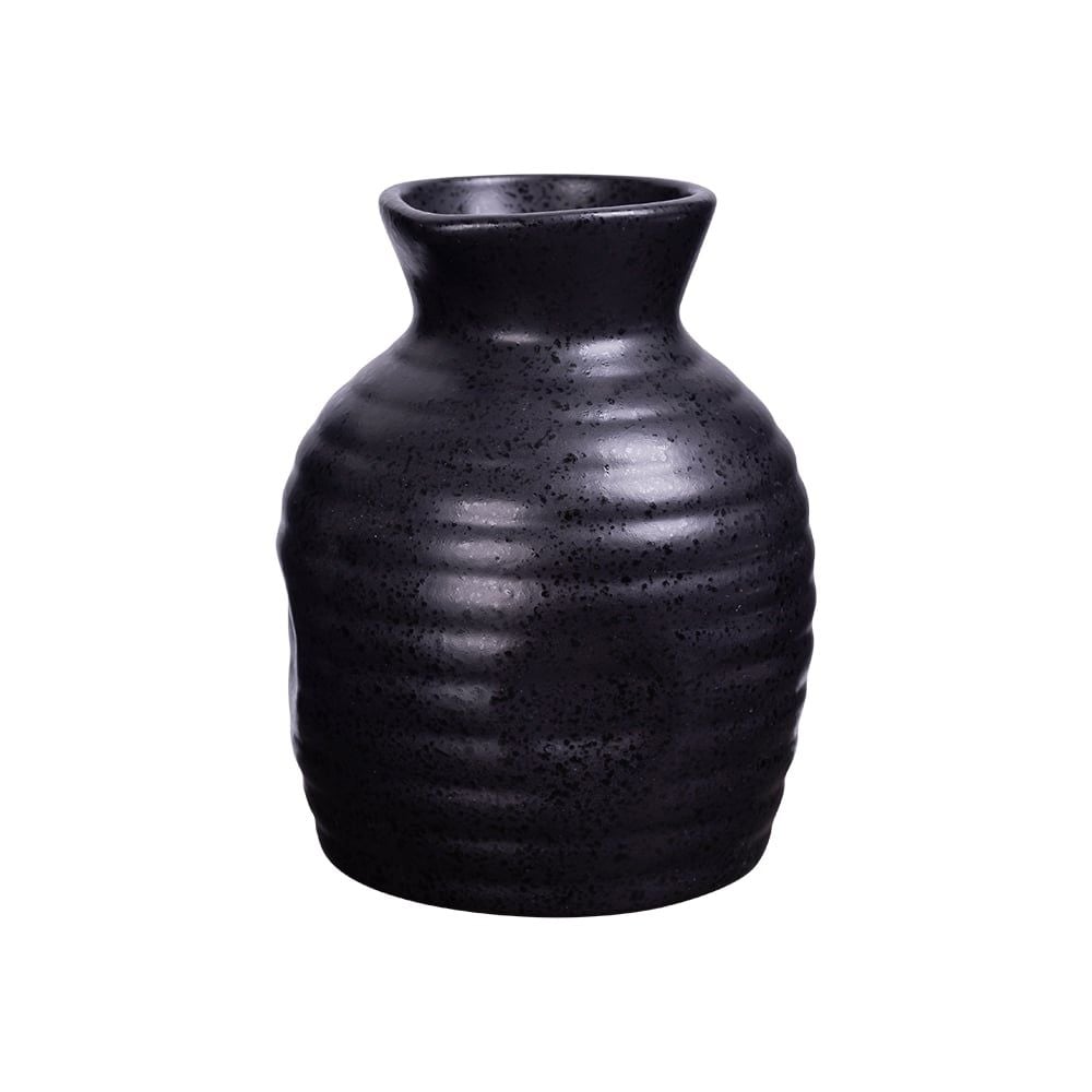  Noir - Wine Pot 350ml - Bình sake lớn 350ml đen không vệt 
