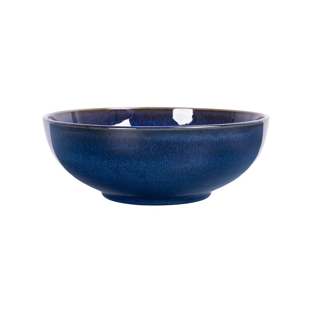  Saphir - Round Bowl 16cm - Tô tròn 16cm xanh viền nâu 