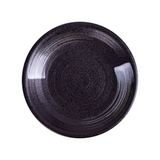 Noir - Round Plate 23.5cm - Dĩa tròn 23.5cm đen có vệt 