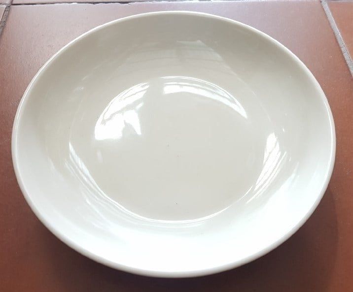  Cream - Round Coup Plate 18cm - Dĩa ảo 18cm màu kem 