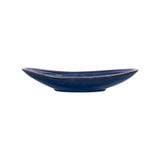  Saphir - Oval Plate 26.5 x 14.5cm - Dĩa oval 26.5 x 14.5cm xanh viền nâu 