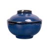 Saphir - Bowl w/ Lid 12 x 9cm - Tô có nắp 12 x 9cm xanh viền nâu