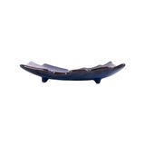  Saphir - Plate 19 x 19 x 4cm - Dĩa 19 x 19 x 4cm xanh viền nâu 