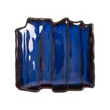  Saphir - Plate 19 x 19 x 4cm - Dĩa 19 x 19 x 4cm xanh viền nâu 