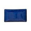 Saphir - Rectangular Plate 22 x 13 x 3cm - Dĩa chữ nhật 22 x 13 x 3cm xanh viền nâu