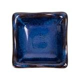  Saphir - Square Sauce Dish 6.3 x 2.8cm - Chén chấm vuông 6.3 x 2.8cm xanh viền nâu 