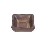  Ancient - Square Sauce Dish 6.3 x 2.8cm - Chén chấm vuông 6.3 x 2.8cm nâu đồng 