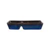 Saphir - 2-compartment Sauce Dish 15 x 7 x 3cm - Dĩa 2 ngăn 15 x 7 x 3cm xanh viền nâu