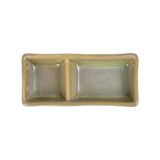  Avocado - 2-compartment Sauce Dish 15 x 7 x 3cm - Dĩa 2 ngăn 15 x 7 x 3cm xanh bơ 