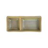 Avocado - 2-compartment Sauce Dish 15 x 7 x 3cm - Dĩa 2 ngăn 15 x 7 x 3cm xanh bơ