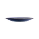  Saphir - Round Plate 23.5cm - Dĩa tròn 23.5cm xanh viền nâu 