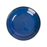  Saphir - Round Coup Plate 22.5 x 4cm - Dĩa ảo 22.5 x 4cm xanh viền nâu 