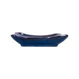  Saphir - Square Plate 17cm - Dĩa vuông 17cm xanh viền nâu 