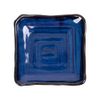 Saphir - Square Plate 17cm - Dĩa vuông 17cm xanh viền nâu