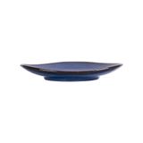  Saphir - Triangle Plate 22 x 18.5cm - Dĩa tam giác 22 x 18.5cm xanh viền nâu 