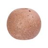 Vase_Trái tròn hồng phun san hô nâu không viền