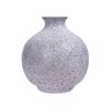 Vase 23cm - Bình hoa bầu 23cm màu kem phun san hô xanh
