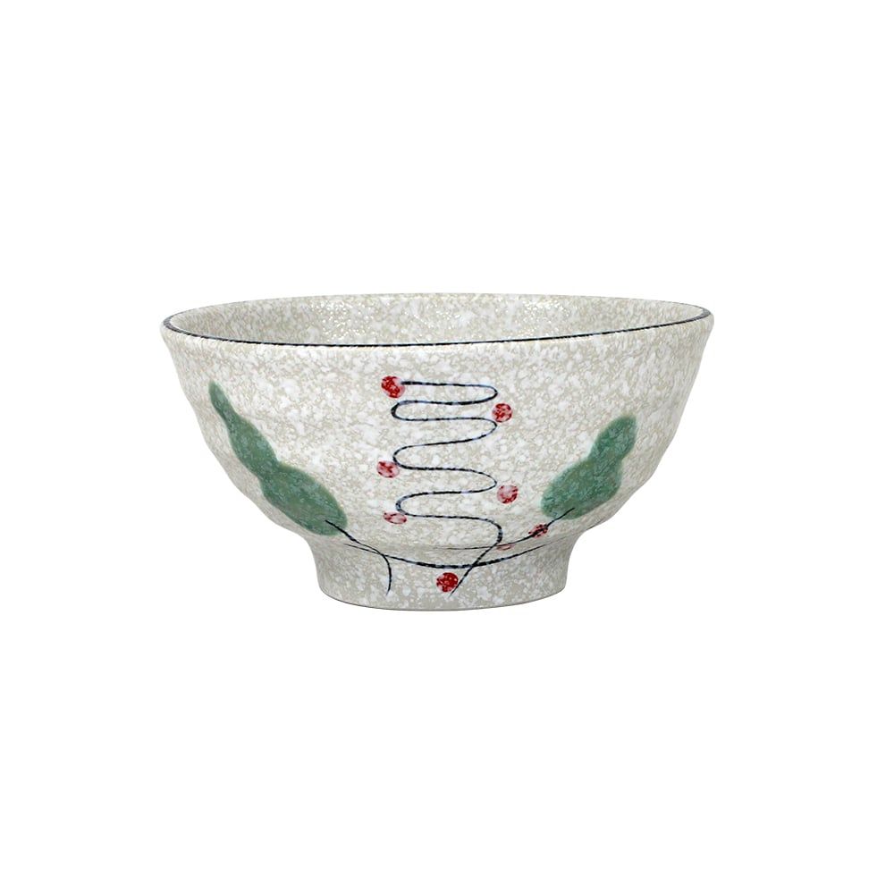  Blanche - Bowl 17.4 x 9.2cm - Tô 17.4 x 9.2cm phun vẽ lá 