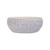  Corail - Round Bowl 25 x 9.5cm - Tô tròn dày 25 x 9.5cm sọc ngang đen phun san hô 