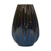 Vase_Bình hoa búp sen 24cm xanh viền nâu