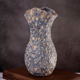  Vase 27.8cm - Bình hoa lá bạch quả 27.8cm san hô xanh 