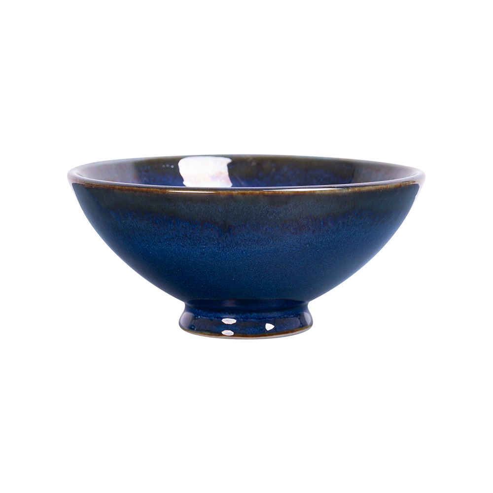  Saphir - Rice Bowl 12.5cm - Chén cơm loe 12.5cm xanh viền nâu 