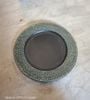 Universe - Round Plate 25cm - Dĩa tròn 25cm đen vành quẹt vàng