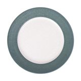  Blanche - Round Plate 31cm - Dĩa tròn 31cm vành xanh ngọc bích lòng trắng 