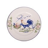  Cream - Round Plate 25cm - Dĩa tròn 25cm Sắc Màu Thôn Quê (Le Coq collection) 