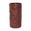 Vase_Bình hoa ống sen nổi 24cm tử sa phun kem
